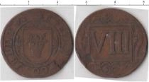 Продать Монеты Коесвелд 8 пфеннигов 1713 Медь