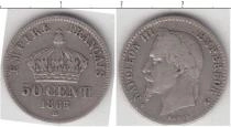 Продать Монеты Франция 50 сантим 1865 Серебро