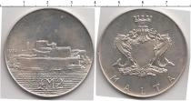 Продать Монеты Мальта 2 лиры 1972 Серебро
