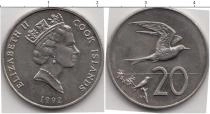 Продать Монеты Кокосовые острова 20 центов 1992 Медно-никель