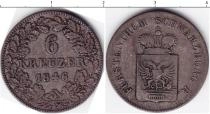 Продать Монеты Шварцбург-Рудольфштадт 6 крейцеров 1846 Серебро