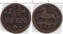 Продать Монеты Брауншвайг-Люнебург-Кале 1 1/2 пфеннига 1687 Медь