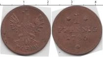 Продать Монеты Франкфурт 1 пфенниг 1786 Медь