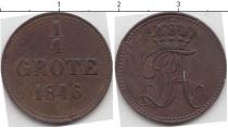 Продать Монеты Ольденбург 1/4 грота 1846 Медь