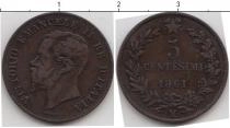 Продать Монеты Италия 5 сентесим 1861 Медь