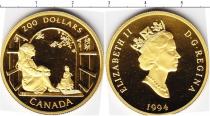 Продать Монеты Канада 200 долларов 1994 Золото