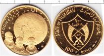 Продать Монеты Фуджейра 100 риал 1969 Золото