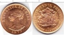 Продать Монеты Чили 50 песо 1973 Золото