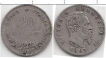 Продать Монеты Италия 20 сентесим 1863 Серебро