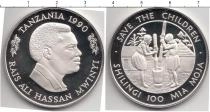 Продать Монеты Танзания 100 шиллингов 1990 Серебро