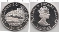 Продать Монеты Острова Питкэрн 1 доллар 1990 Серебро
