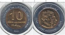 Продать Монеты Уругвай 10 песо 2000 Биметалл