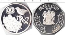 Продать Монеты ЮАР 2 ранда 1995 Серебро