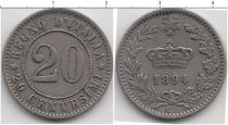 Продать Монеты Италия 20 сентесим 1894 Медно-никель