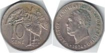 Продать Монеты Самоа 10 сен 1974 Медно-никель