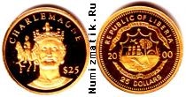 Продать Монеты Либерия 25 долларов 200 Золото