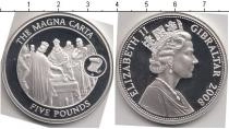 Продать Монеты Гибралтар 5 фунтов 2008 Серебро