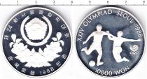 Продать Монеты Корея 10000 вон 1988 Серебро