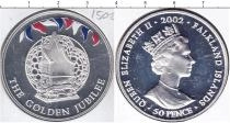 Продать Монеты Фолклендские острова 50 пенсов 2002 Серебро