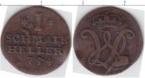 Продать Монеты Шмалькальден 1 геллер 1754 Медь