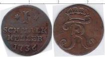 Продать Монеты Шмалькальден 1 геллер 1736 Медь