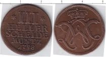 Продать Монеты Гессен-Кассель 3 геллера 1758 Медь