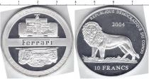 Продать Монеты Конго 10 франков 2004 Серебро