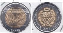 Продать Монеты Перу 2 соля 2011 Биметалл