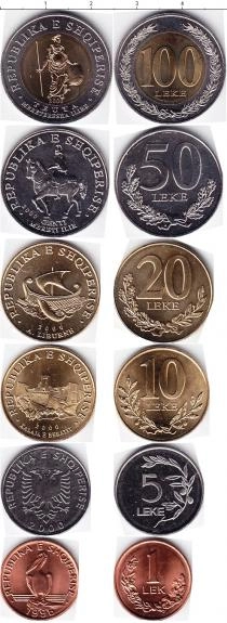 Продать Наборы монет Албания Албания 1996-2000 0 