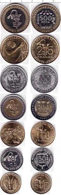 Продать Наборы монет КФА КФА 2005-2008 0 