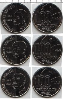 Продать Наборы монет Бразилия Бразилия 1988 1988 Медно-никель