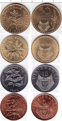 Продать Наборы монет Руанда Руанда 1977-1987 0 