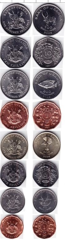 Продать Наборы монет Уганда Уганда 1987-2008 0 