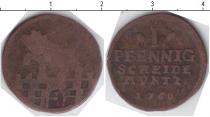Продать Монеты Анхальт-Бернбург 1 пфенниг 1760 Медь