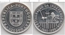 Продать Монеты Португалия 100 эскудо 1990 Серебро