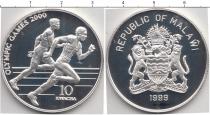 Продать Монеты Малави 10 квач 1999 Серебро