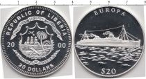 Продать Монеты Либерия 20 долларов 2000 Серебро