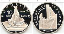 Продать Подарочные монеты Италия 100-летие футуристического движения 2009 Серебро