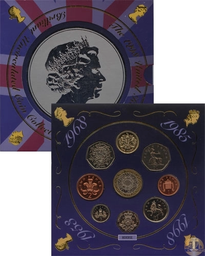 Продать Подарочные монеты Великобритания Портрет Елизаветы - национальный символ 1998 