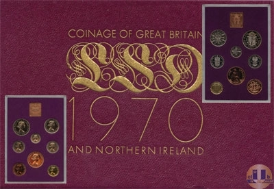 Продать Подарочные монеты Великобритания Выпуск монет 1970 года 1970 