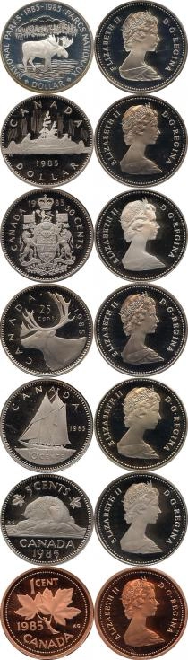 Продать Подарочные монеты Канада Памятный набор 1985 года 1985 