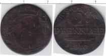 Продать Монеты Саксен-Кобург-Саалфелд 2 пфеннига 1810 Медь