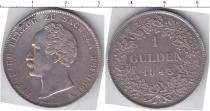 Продать Монеты Саксе-Мейнинген 1 гульден 1843 Серебро