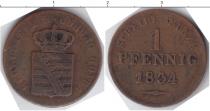 Продать Монеты Саксен-Кобург-Готта 1 пфенниг 1834 Медь