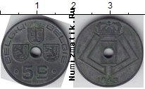 Продать Монеты Бельгия 5 сантим 1943 Цинк