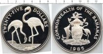 Продать Подарочные монеты Багамские острова Розовый фламинго 1985 Серебро