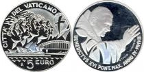 Продать Подарочные монеты Ватикан Бенедикт XVI 2008 Серебро
