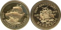 Продать Подарочные монеты Барбадос Первый выпуск монет в Барбадосе 1975 Золото