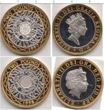 Продать Подарочные монеты Великобритания 2 фунта 0 Серебро