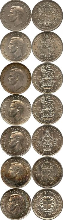 Продать Подарочные монеты Великобритания Правление Георга 0 Серебро